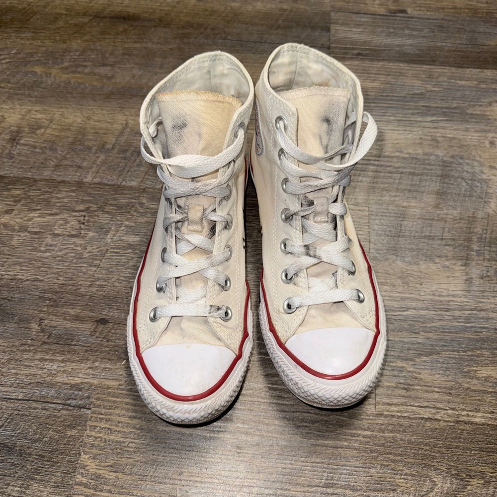 Converse Chuck Taylor All Star High Top M7650 White Canvas Sneakers Womens 7 - Picture 2 of 9
